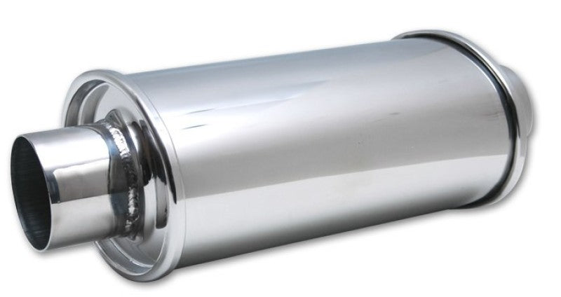 Vibrant ULTRA QUIET Resonator 2in inlet / outlet x 13.75in overall length - Black Ops Auto Works