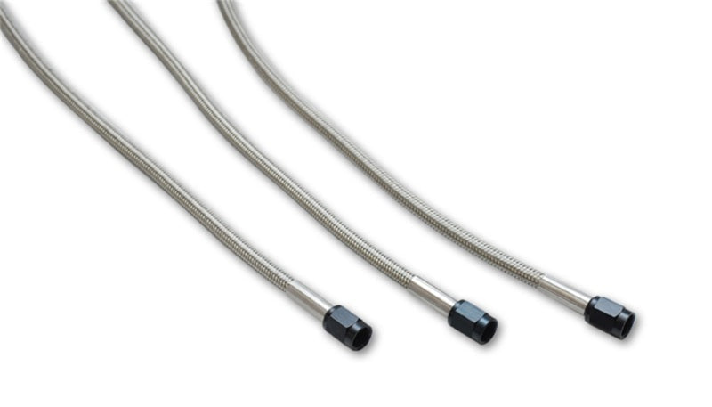 Vibrant Univ Oil Feed Kit 2ft Teflon lined S.S. hose with two -3AN female fittings preassembled - Black Ops Auto Works