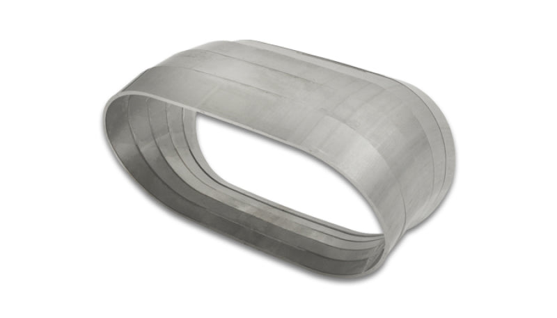 Vibrant Vertical 304 SS Nominal 3 in. Oval / 3.10 in. Centerline Radius, 9 degree per cut -Set of 5 - Black Ops Auto Works