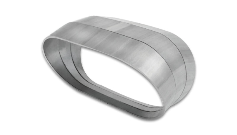 Vibrant Vertical 304 SS Oval Pie Cuts 4.0in OD Tight 45 Degree Elbow - Black Ops Auto Works
