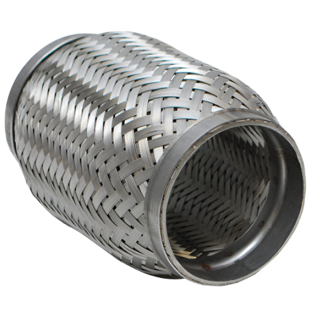 Vibrant SS Flex Coupling with Inner Braid Liner 2in inlet/outlet x 6in flex length - Vibrant 62606