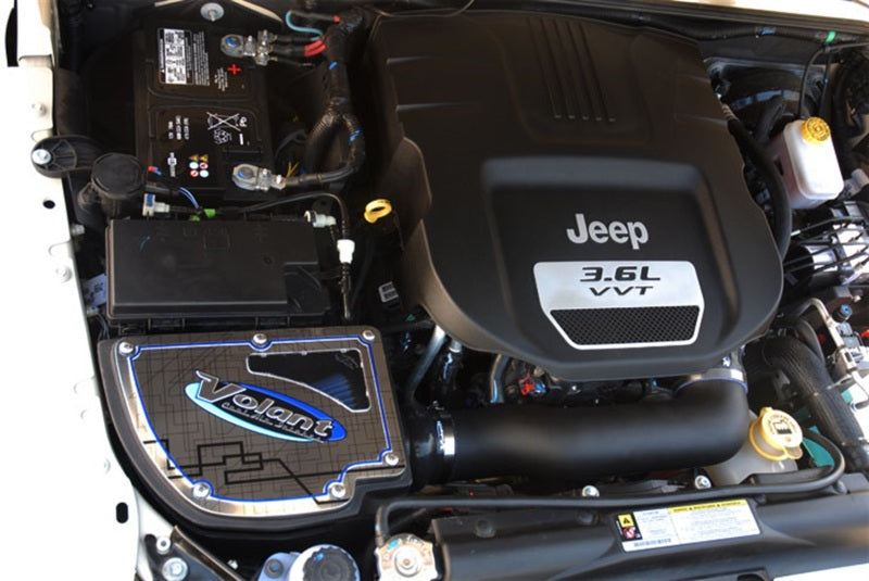 Volant 12-13 Jeep Wrangler 3.6L V6 PowerCore Closed Box Air Intake System - Black Ops Auto Works