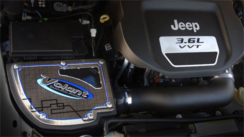 Volant 12-13 Jeep Wrangler 3.6L V6 Pro5 Closed Box Air Intake System - Black Ops Auto Works