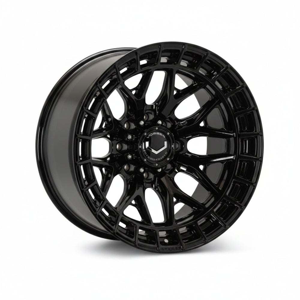 Vossen HFX-1 20x10 Gloss Black wheel with 8x170 bolt pattern, image 1