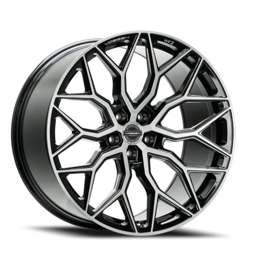 Vossen HF-2 24x10 / 5x120 / ET32 / Deep Face / 72.56 - Gloss Black Wheel - Vossen HF2-4B62