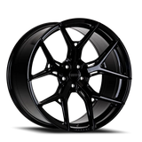 Vossen HF-5 20x10.5 / 5x112 / ET45 / Deep Face / 66.5 - Gloss Black Wheel