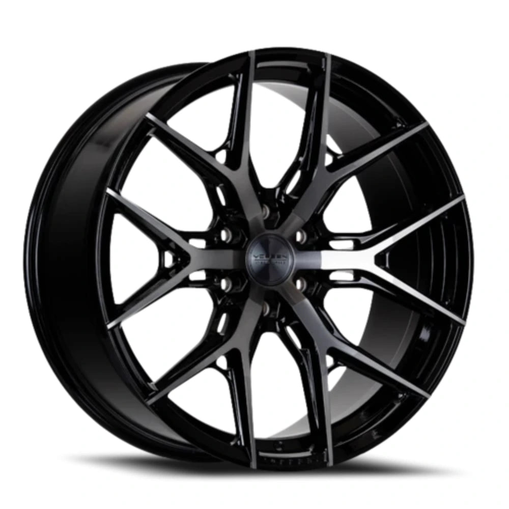 Vossen HF6-4 22x9.5 / 6x139.7 / ET20 / Deep Face / 106.1 - Tinted Gloss Black Wheel - Vossen HF64-2G23