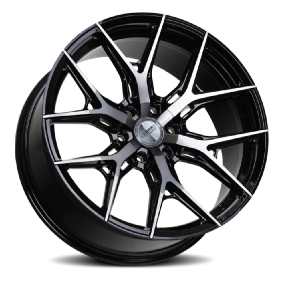 Vossen HF6-4 22x9.5 / 6x139.7 / ET20 / Deep Face / 106.1 - Tinted Gloss Black Wheel - Vossen HF64-2G23