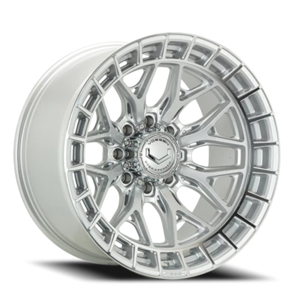 Vossen HFX-1 22x10 / 8x170 / ET-18 / Super Deep / 125.1 CB - Silver Polished Wheel - Vossen HFX1-2Y20-SP