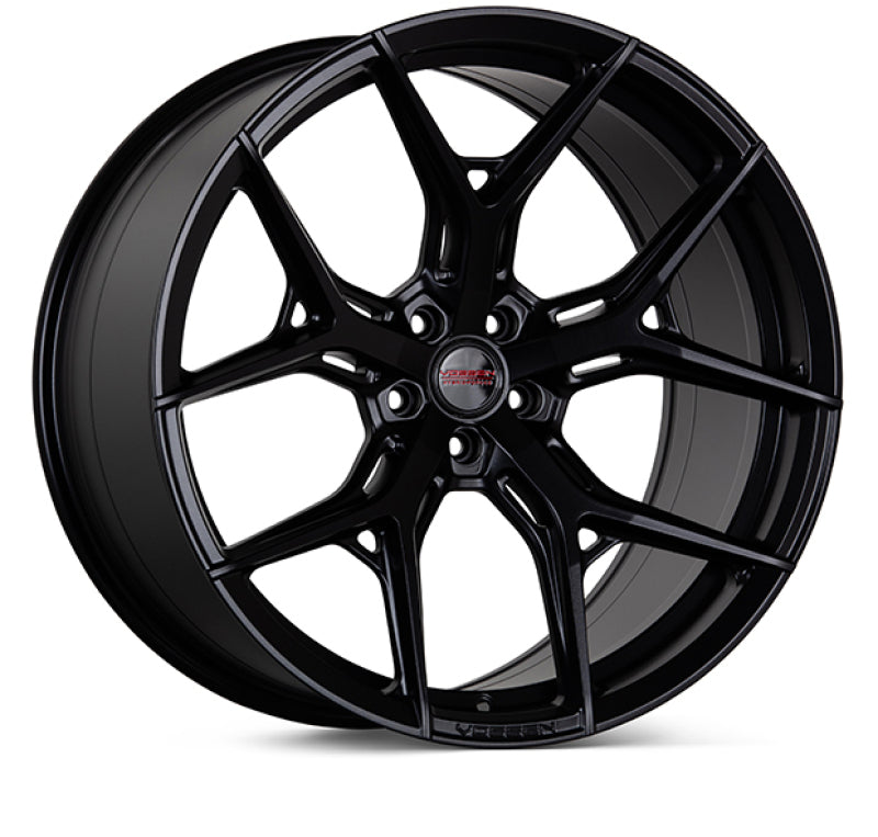 Vossen HFX-4 22x12 Gloss Black wheel full view