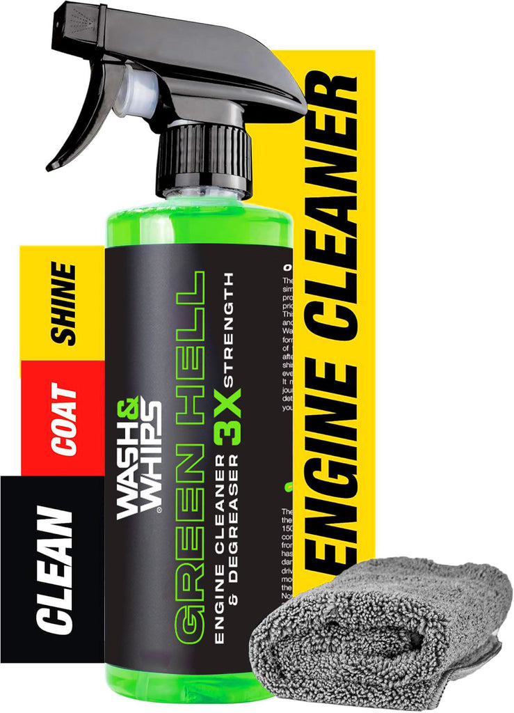 WASH & WHIPS Green Hell Engine Cleaner & Degreaser