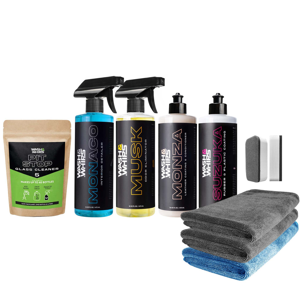 WASH & WHIPS Interior Car Detailing Kit - $95 Value