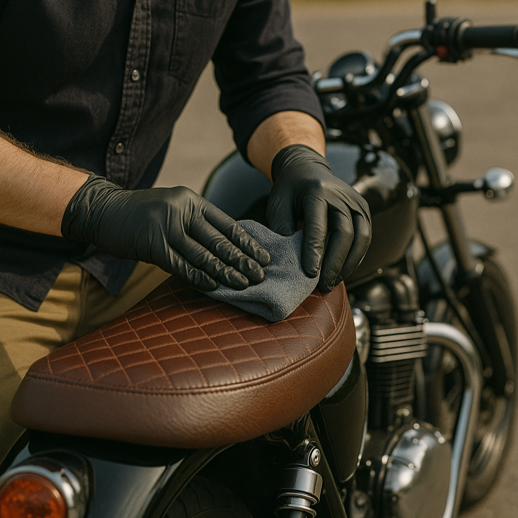 WASH & WHIPS MotoPro Motorcycle Detailing Kit - Bug Remover, Leather Care, Ceramic Spray