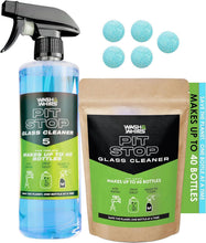 Load image into Gallery viewer, WASH &amp; WHIPS Pit Stop Glass Cleaner / All Surface Cleaner Refill Tablets (Makes 5 Gallons)