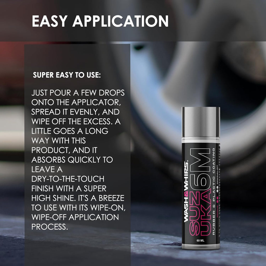 WASH &  WHIPS Suzuka 6M Rubber & Plastic Coating, 60ml