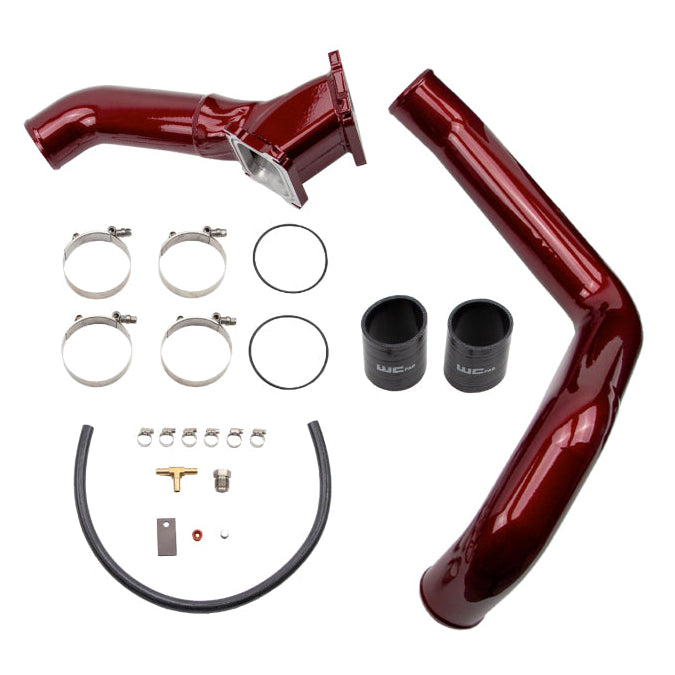 WCFab WCF100693-RED 3 inch Y-Bridge kit for 2001-2004 6.6L Duramax LB7 engines