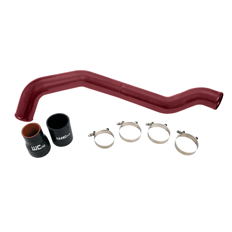 Wehrli 04.5-10 Chevrolet 6.6L LLY/LBZ/LMM Duramax Driver Side 3in Intercooler Pipe - WCFab Red - Black Ops Auto Works