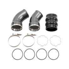 Load image into Gallery viewer, Wehrli 06-10 Chevrolet 6.6L LBZ/LMM Duramax Passenger Side 3.5in Intercooler Pipe - Gloss Black - Black Ops Auto Works