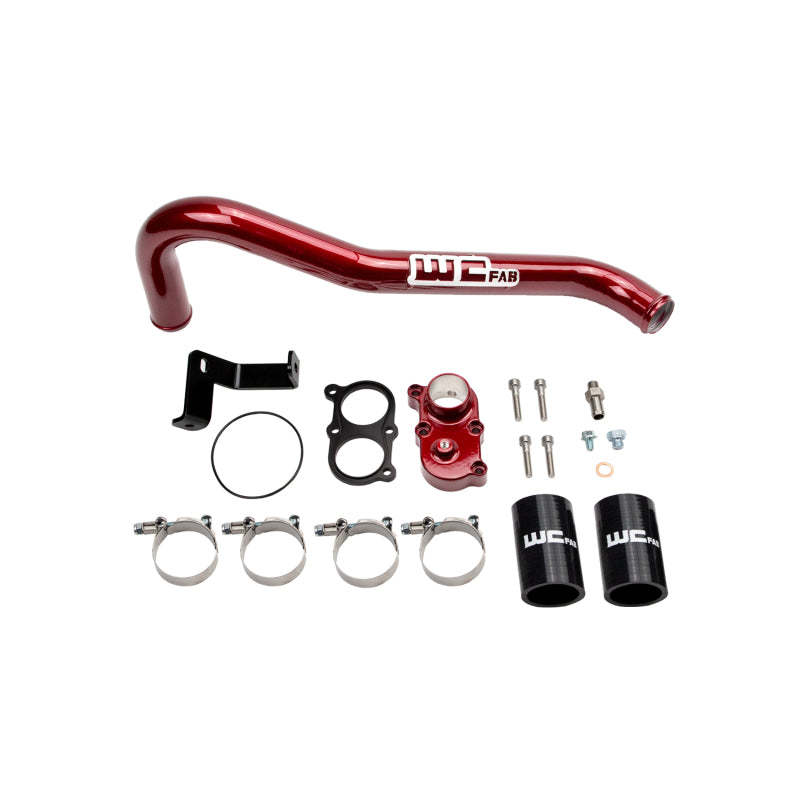 Wehrli Wehrli 06-10 Duramax LBZ/LMM Thermostat Housing Kit - WCFab Red