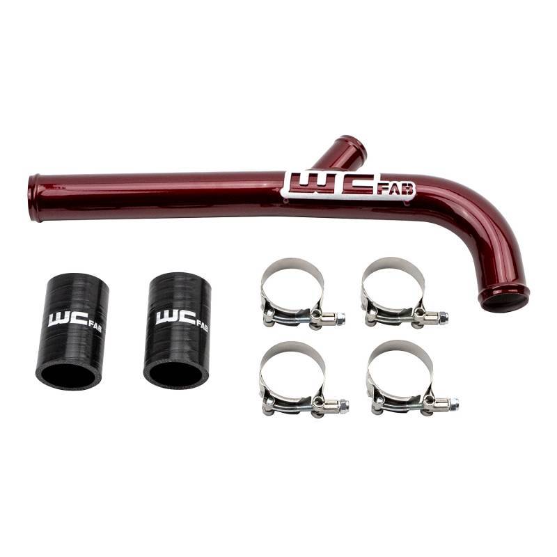 Wehrli 13-15 Dodge Cummins 6.7L w/Dual Radiator Upper Coolant Pipe - Bengal Red - Black Ops Auto Works