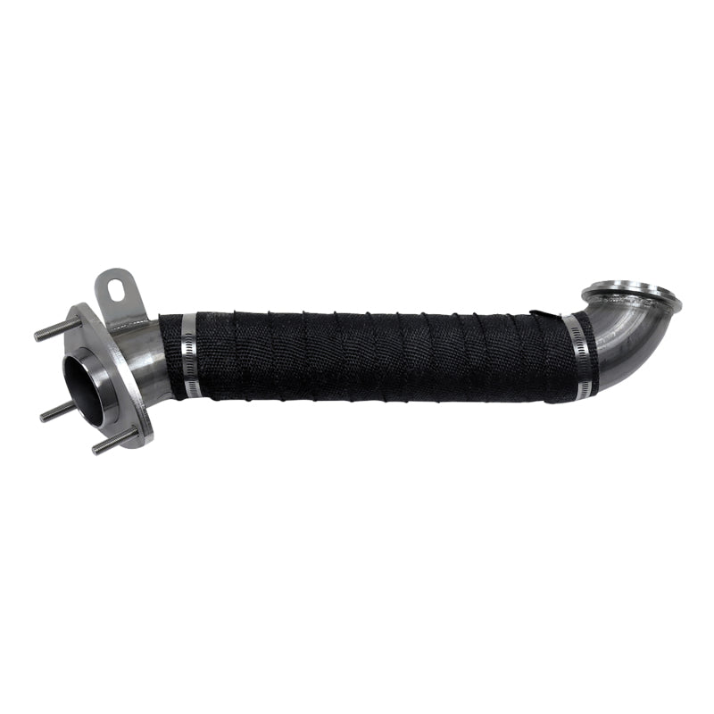 Wehrli 15.5-16 Chevrolet 6.6L LML Duramax 3in Stainless Down Pipe (3 Bolt Flange) - Black Ops Auto Works