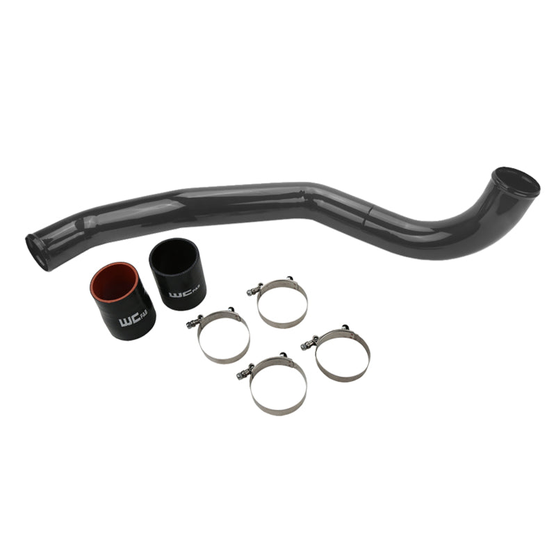 Wehrli 17-19 Chevrolet 6.6L L5P Duramax Driver Side 3in Intercooler Pipe - Gloss Black - Black Ops Auto Works