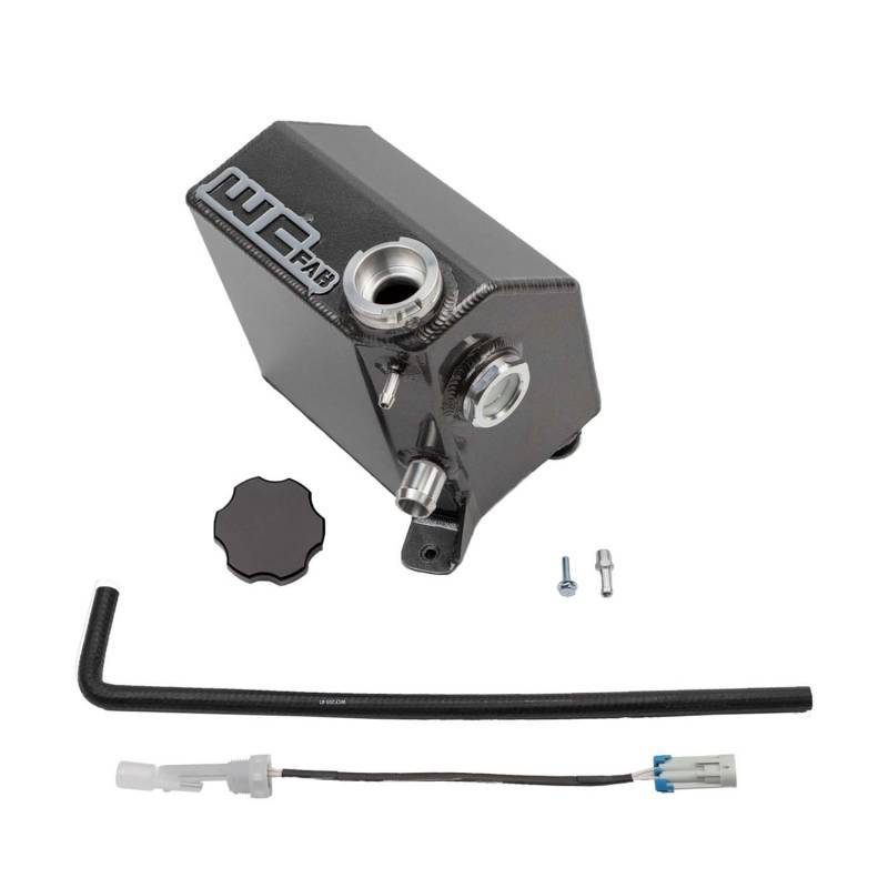 Wehrli 17-19 Chevrolet 6.6L L5P Duramax OEM Placement Coolant Tank Kit - Flat Black - Black Ops Auto Works