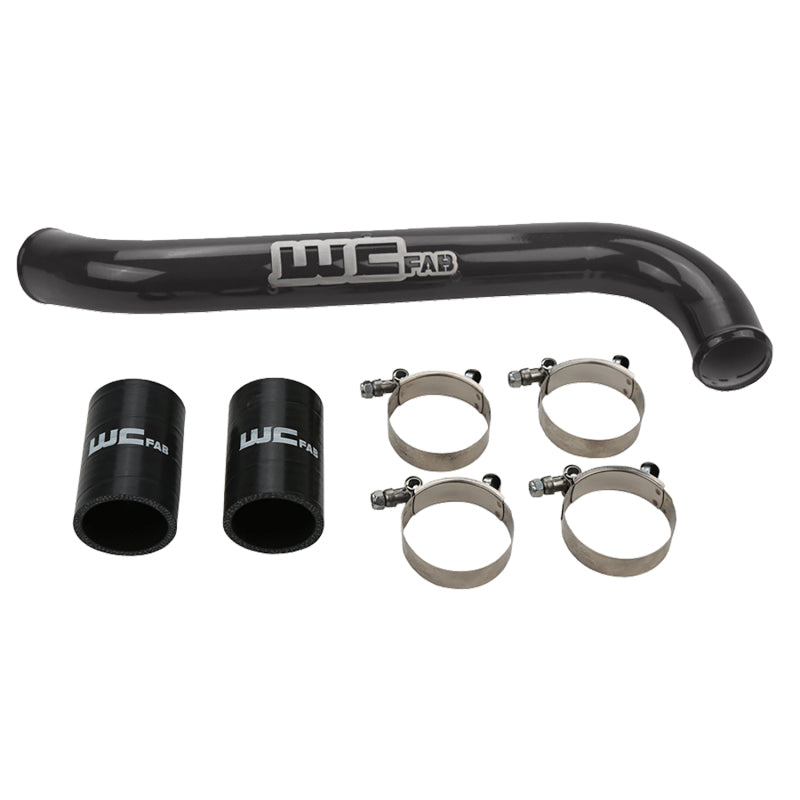 Wehrli 17-19 Chevrolet 6.6L L5P Duramax Upper Coolant Pipe - Gloss Black - Black Ops Auto Works
