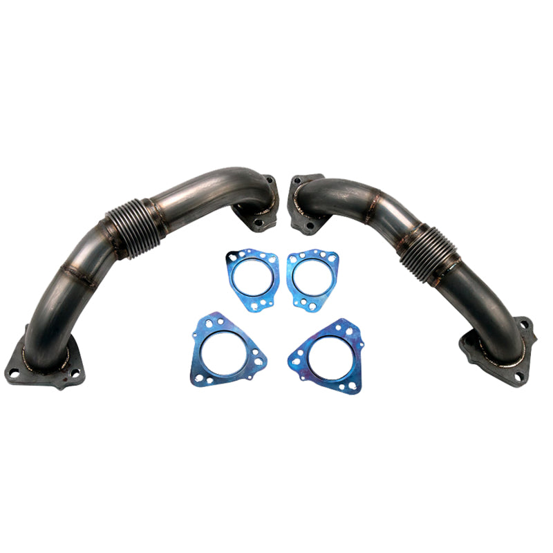 Wehrli 17-24 Chevrolet 6.6L L5P Duramax 2in Stainless Up Pipe Kit w/Gaskets - Black Ops Auto Works