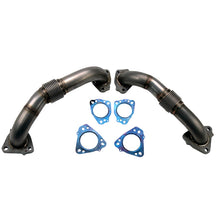 Load image into Gallery viewer, Wehrli 17-24 Chevrolet 6.6L L5P Duramax 2in Stainless Up Pipe Kit w/Gaskets - Black Ops Auto Works