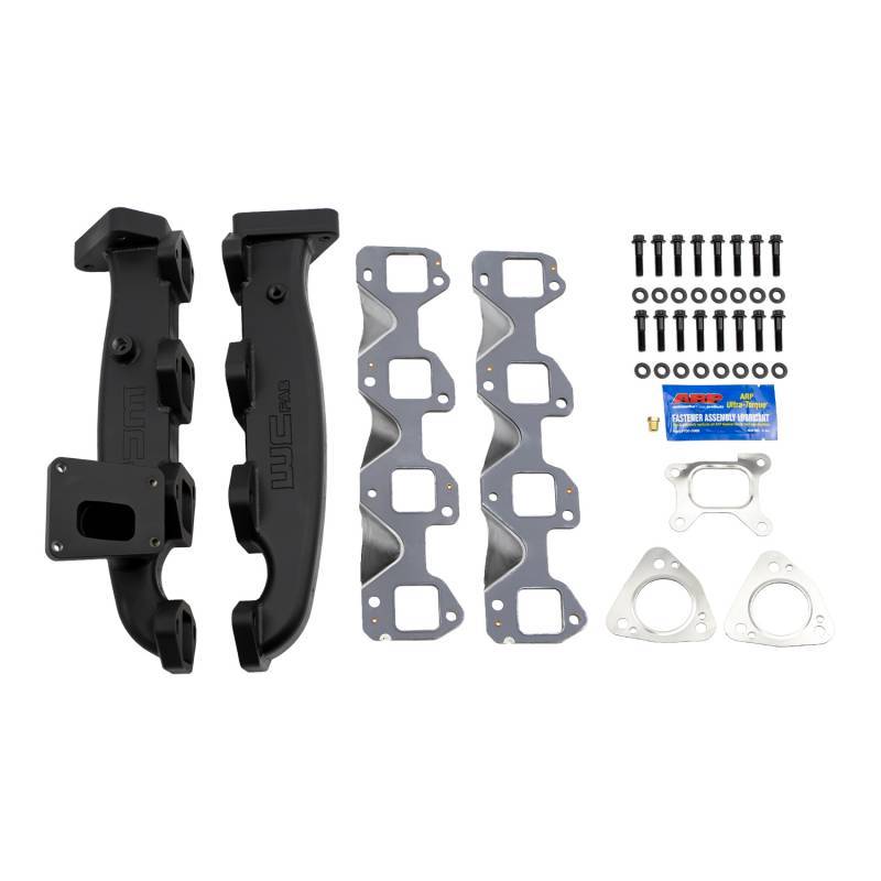 Wehrli 17-24 L5P Duramax Billet Exhaust Manifold Kit w/ Gaskets and ARP Hardware - Black Ops Auto Works