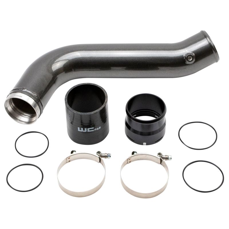 Wehrli 20-24 Chevrolet 6.6L L5P Duramax Passenger Side 3.5in Intercooler Pipe - Gloss Black - Black Ops Auto Works