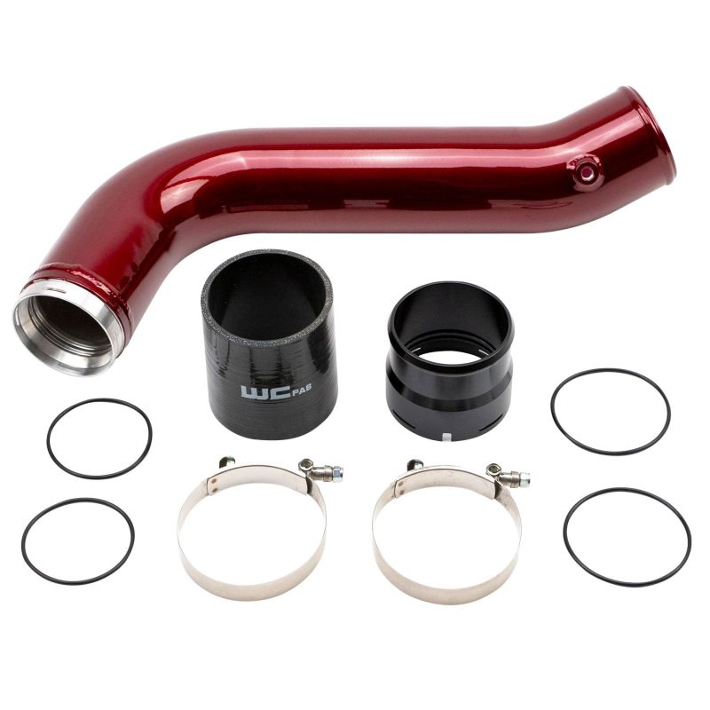 Wehrli 20-24 Chevrolet 6.6L L5P Duramax Passenger Side 3.5in Intercooler Pipe - WCFab Red - Black Ops Auto Works