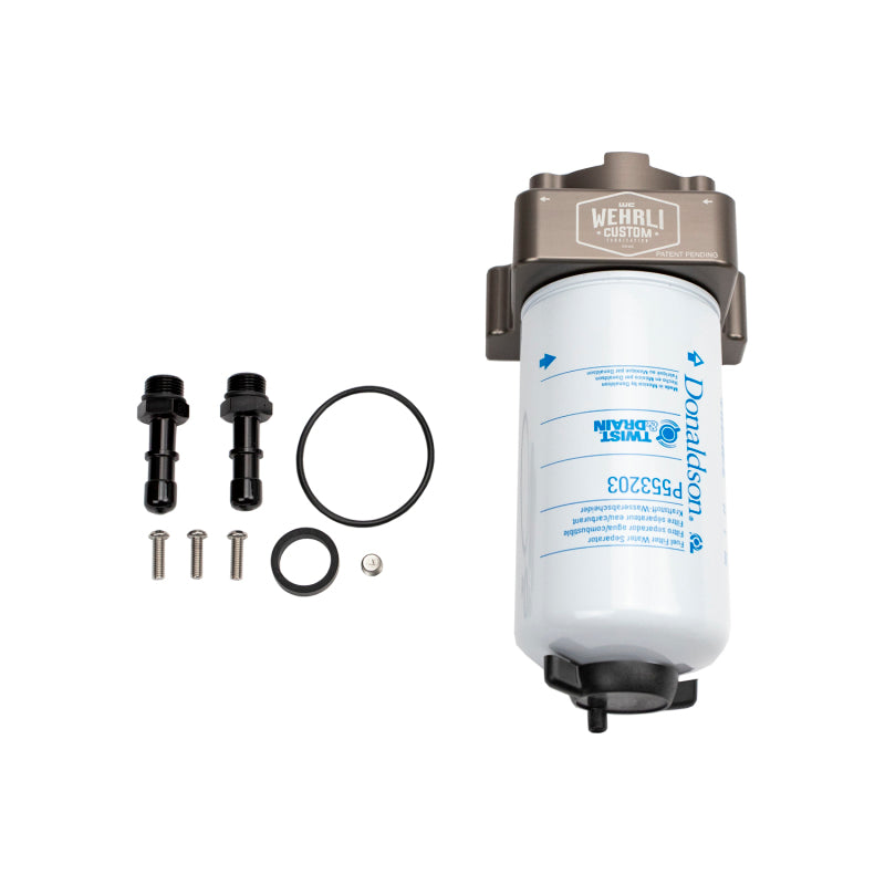 Wehrli 20-24 L5P Duramax Short Bed Fuel Filter Housing Kit - Black Ops Auto Works