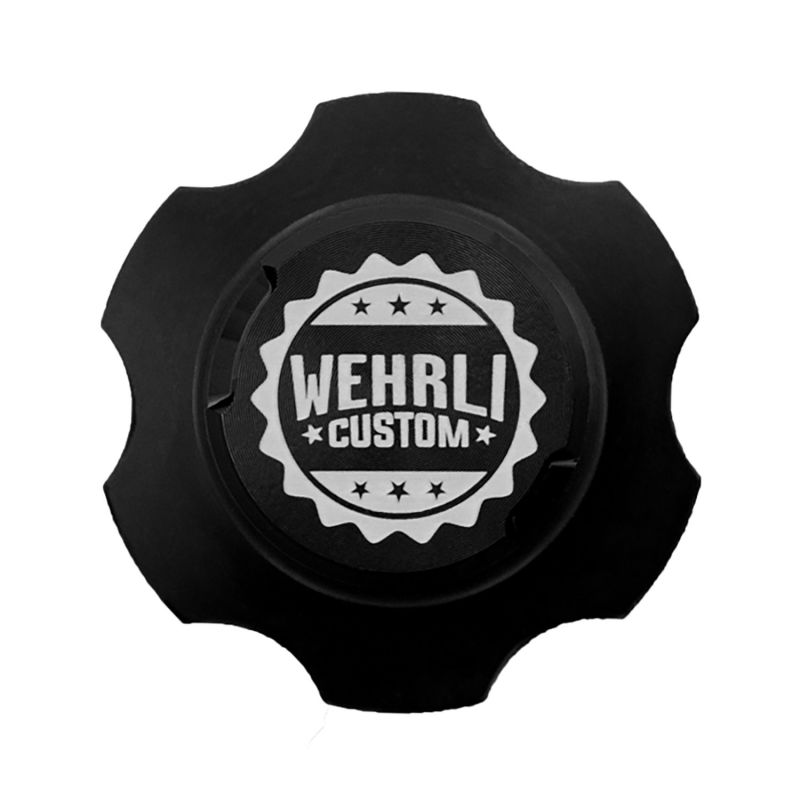 Wehrli 2001+ GM Duramax LB7/LLY/LBZ/LMM/LML/L5P Billet Oil Fill Cap - Black Anodized - Black Ops Auto Works