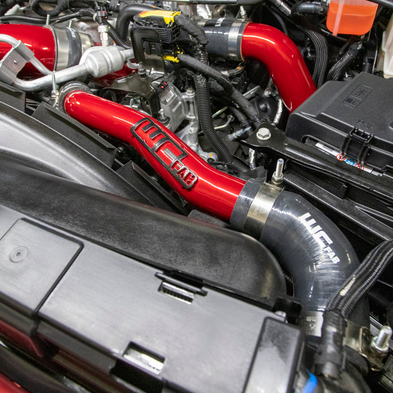 Wehrli Wehrli 2020-2024 Chevrolet 6.6L L5P Duramax Upper Coolant Pipe - WCFab Red