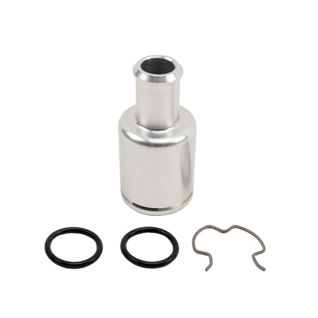 Wehrli billet aluminum GM coolant heater core firewall fitting with double O-ring seal