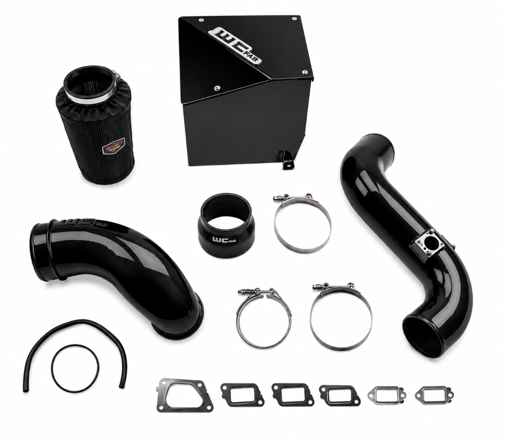 Wehrli gloss black intake kit with air box for 2011-2016 Chevy GMC LML Duramax
