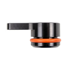 Load image into Gallery viewer, Wehrli Fabrication WCF100025 black anodized billet aluminum Duramax coolant plug