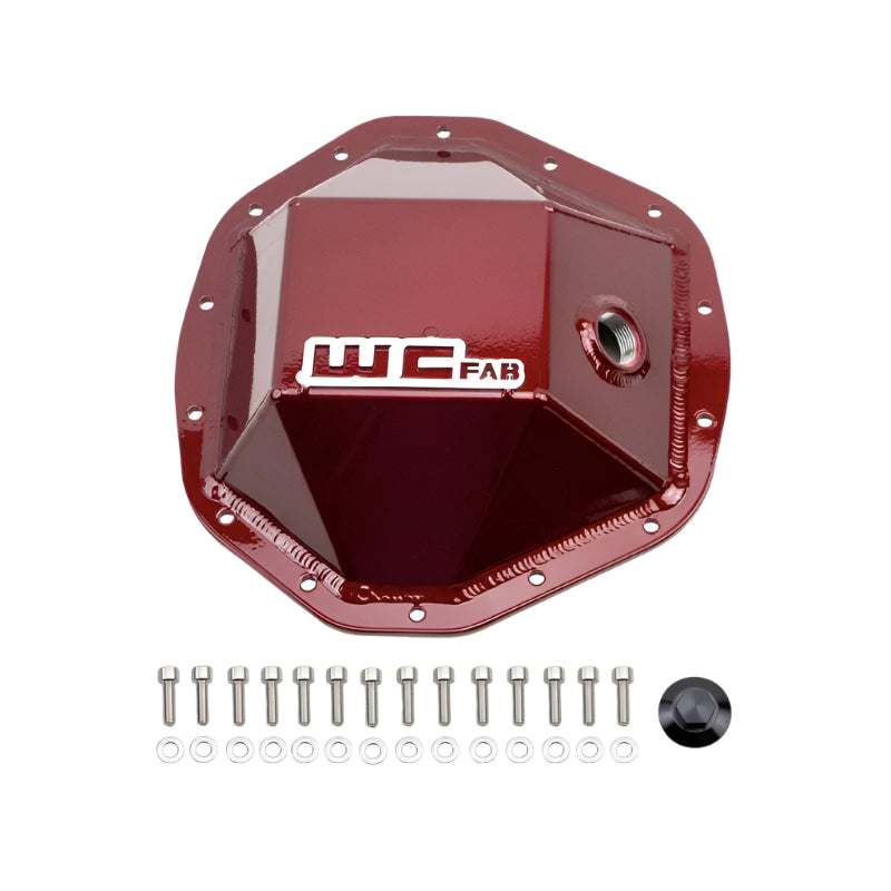 Wehrli 20-24 GM Duramax - 19-23 Ram HD Rear Differential Cover - Red - Wehrli WCF100114-RED