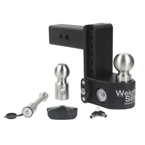 Weigh Safe Weigh Safe 6in Drop Hitch w/Built-in Scale & 2.5in Shank (10K/22K GTWR) w/WS05 - Steel