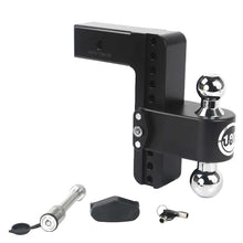 Load image into Gallery viewer, Weigh Safe CTB8-2.5-KA-CER-BLA black 8 inch drop hitch with 2.5 inch shank