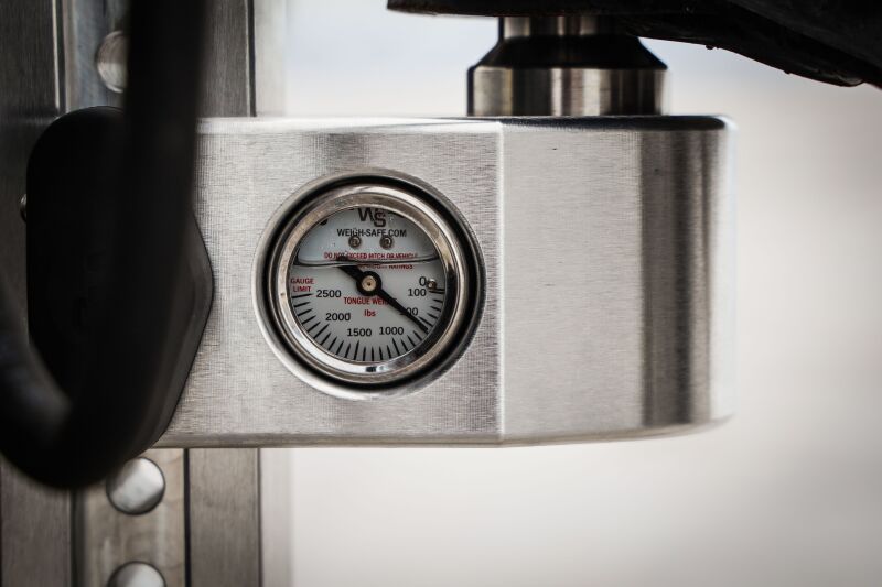 Weigh Safe WS8-2-KA adjustable ball mount with built-in hydraulic tongue weight scale