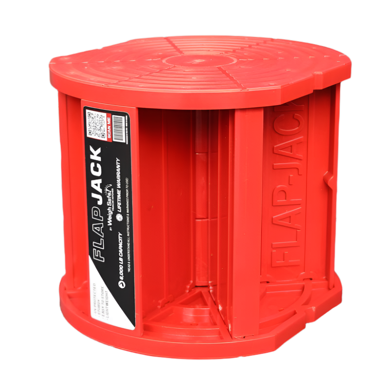 Assembled Weigh Safe WSFJ-4 Flap Jack Block showing folding layered design