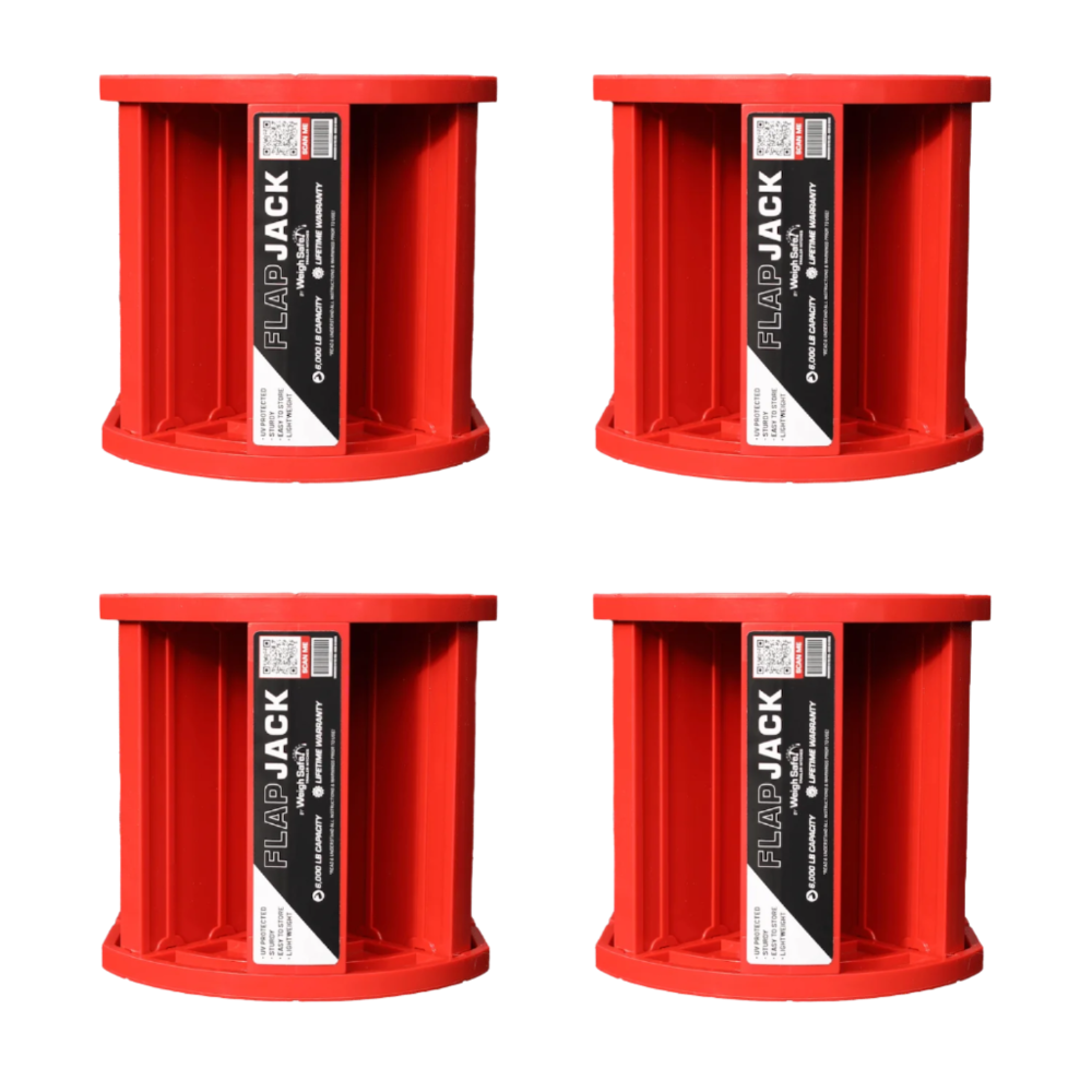 Weigh Safe WSFJ-4 Flap Jack Block four-pack with carrying bag