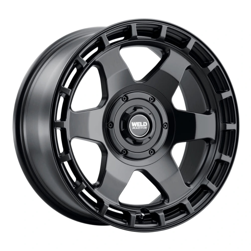 Weld Off-Road Ridge 20x9 - 6x135 / 6x139.7 BP - ET0 - 106.1mm CB - Satin Black Wheel - Weld W14809098500