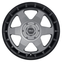 Load image into Gallery viewer, Weld Off-Road Ridge 20x9 - 6x135 / 6x139.7 BP - ET0 - 106.1mm CB - Satin Gunmetal Wheel (Black Ring) - Weld W15109098500