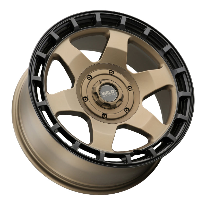 Weld Off-Road Ridge 20x9 ET0 Satin Bronze 6-lug truck wheel with 106.1mm center bore