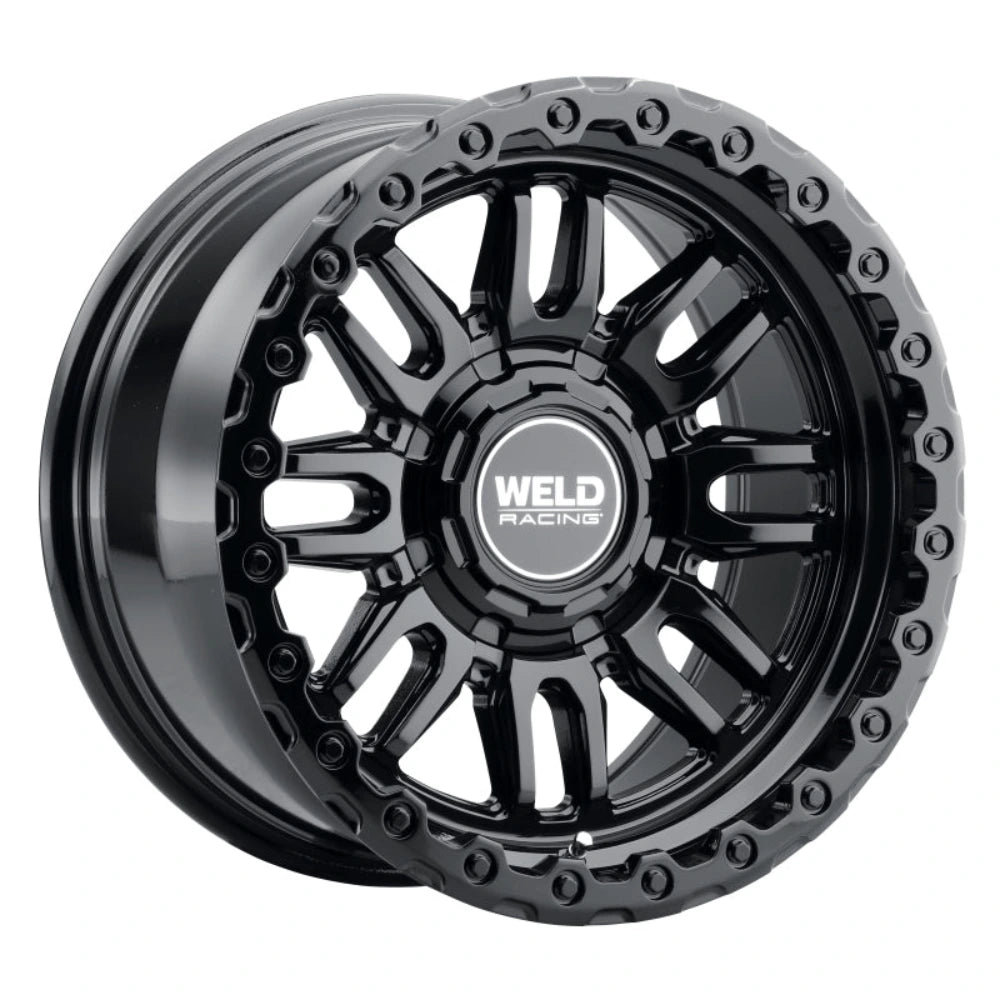 Weld Off-Road Swift 17x9in - 5x114.3 / 5x127 BP - ET-12 - 78.1mm CB - Gloss Black Wheel & Ring - Weld W18479026450