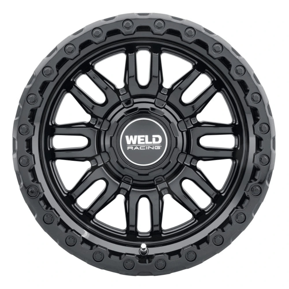 Weld Off-Road Swift 17x9in - 5x114.3 / 5x127 BP - ET-12 - 78.1mm CB - Gloss Black Wheel & Ring - Weld W18479026450